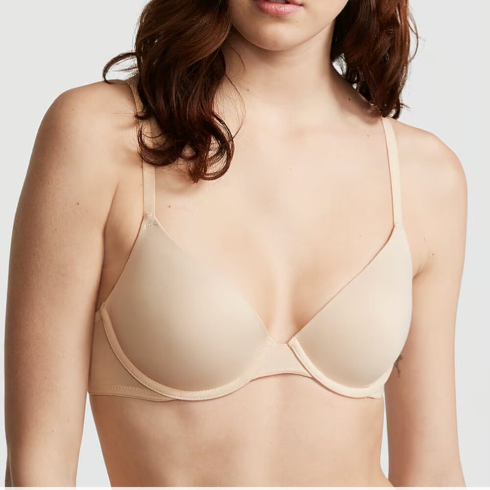 PINK Victoria's Secret Cream and Tan Seamless Bra